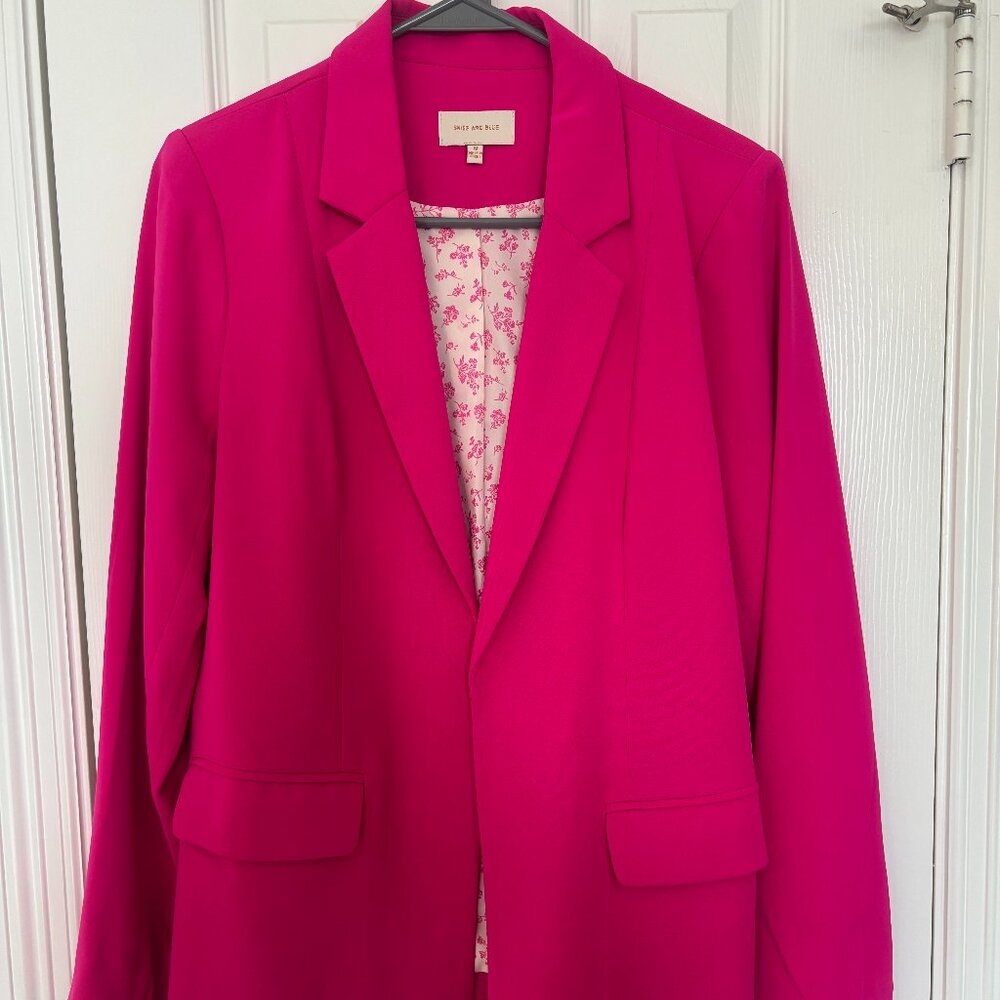 Skies are Blue Hot Pink Jacket Size Medium